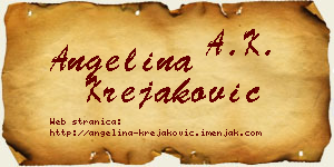 Angelina Krejaković vizit kartica